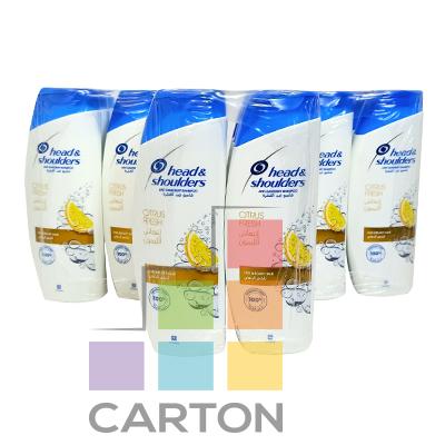 HEAD & SHOULDER CITRUS FRESH ANTI-DANDRUFF SHAMPOO 6*190ML